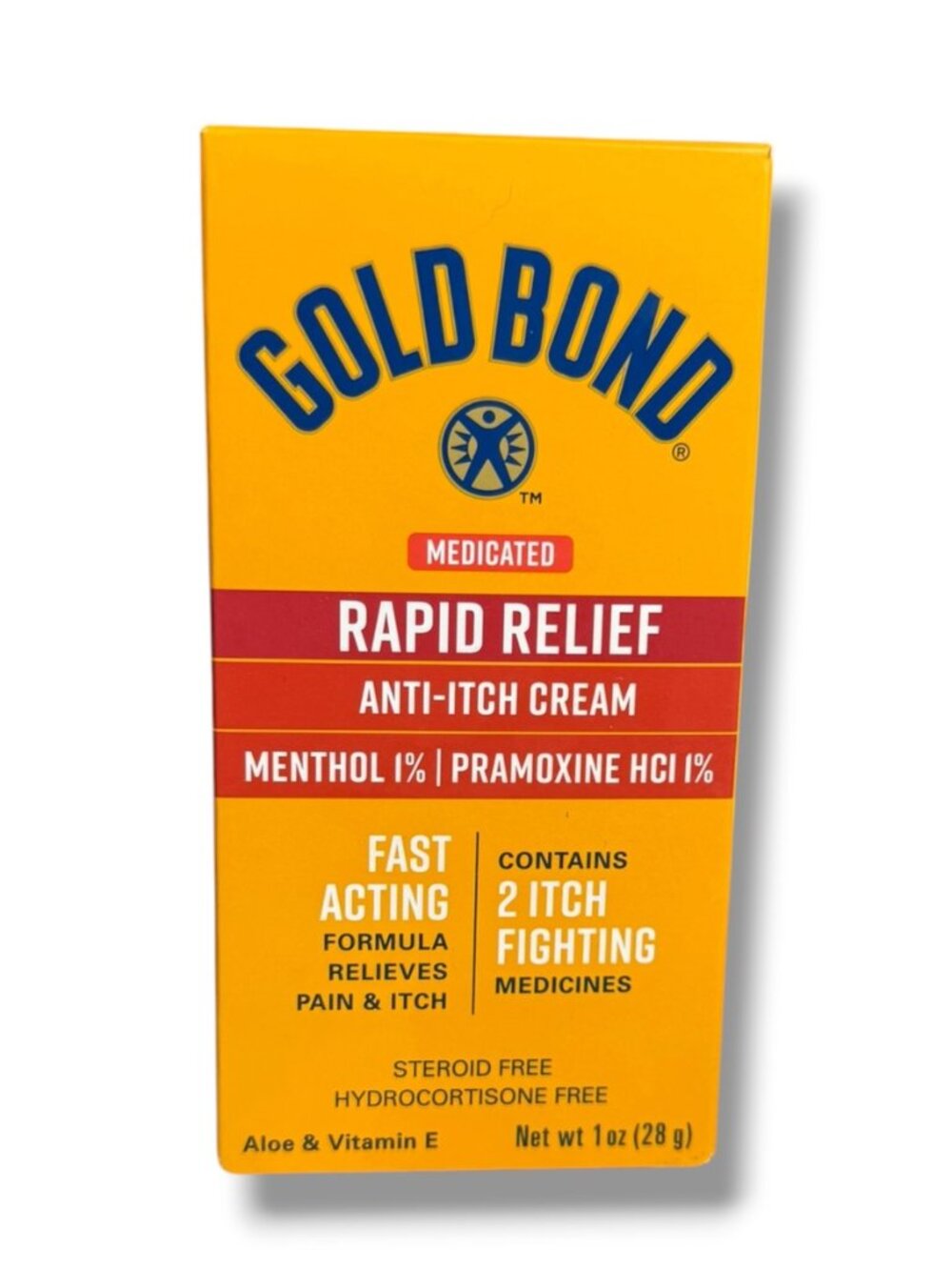1 x Gold Bond Medicated Rapid Relief Anti-Itch Cream Fast Acting Exp 12/2025